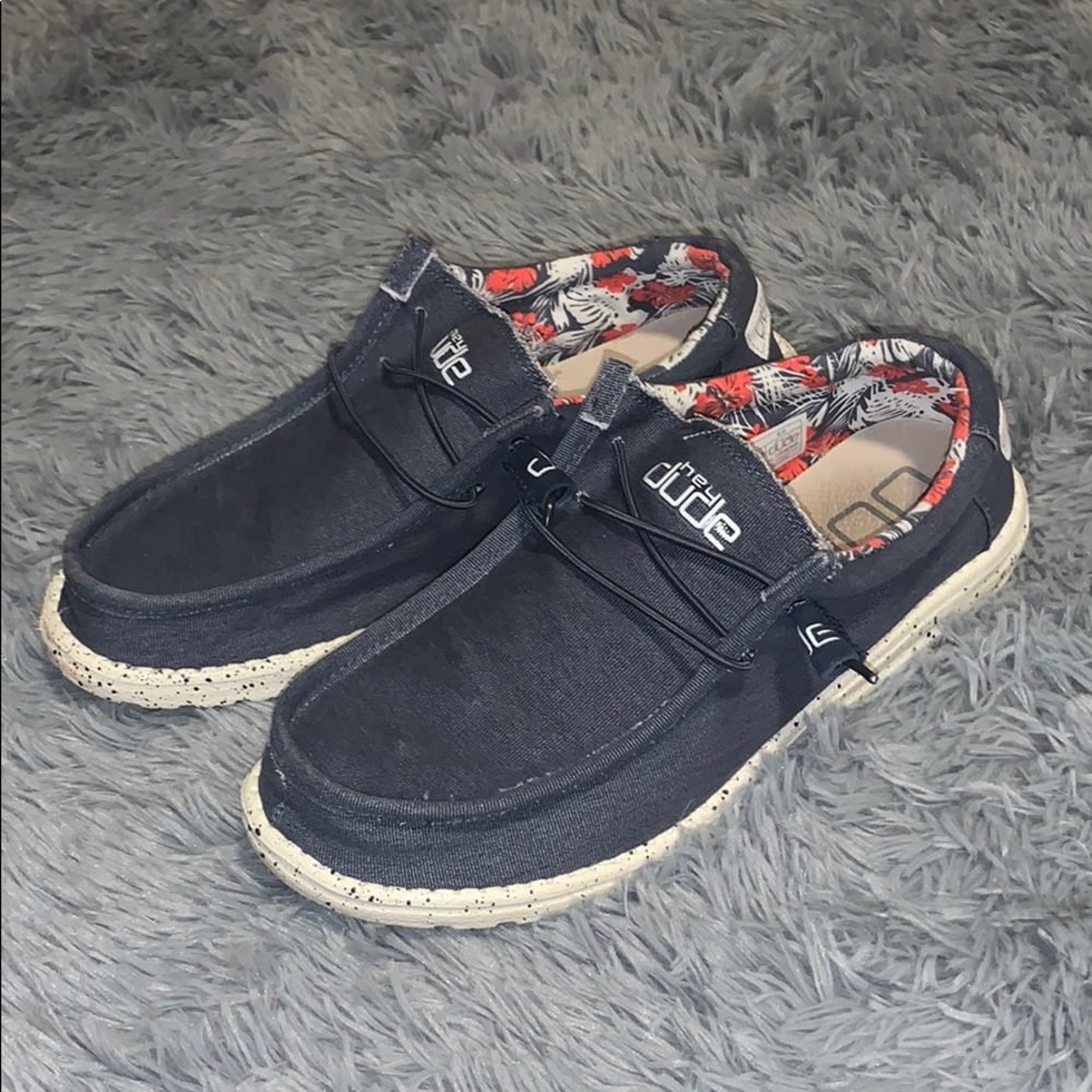 Navy Blue Dude Shoes